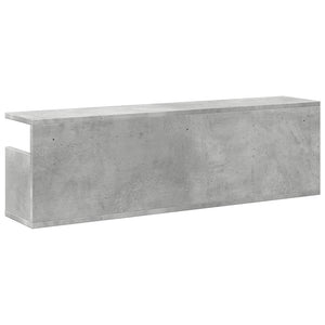 vidaXL Wall Cabinet 100x20x30 cm Concrete Grey Engineered Wood