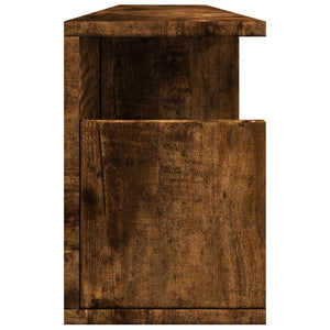 vidaXL Wall Cabinet 100x20x30 cm Smoked Oak Engineered Wood