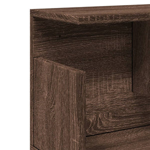 vidaXL Wall Cabinet 100x20x30 cm Brown Oak Engineered Wood