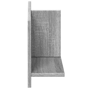 vidaXL Wall Cabinet 70x16.5x30 cm Grey Sonoma Engineered Wood