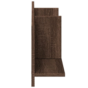 vidaXL Wall Cabinet 100x16.5x30 cm Brown Oak Engineered Wood