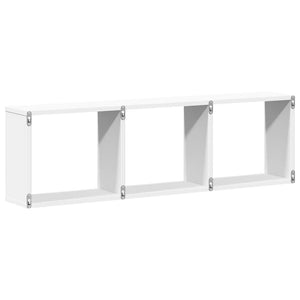 vidaXL Wall Cabinet 100x16x30 cm White Engineered Wood