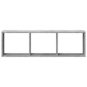 vidaXL Wall Cabinet 100x16x30 cm Concrete Grey Engineered Wood