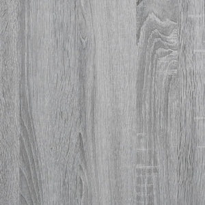 vidaXL Wall Cabinet 100x16x30 cm Grey Sonoma Engineered Wood