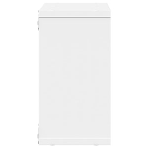 vidaXL Wall Cabinet 60x16x30 cm White Engineered Wood