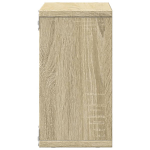 vidaXL Wall Cabinet 60x16x30 cm Sonoma Oak Engineered Wood