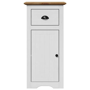 vidaXL Bathroom Cabinet BODO White and Brown 44x30x90 cm