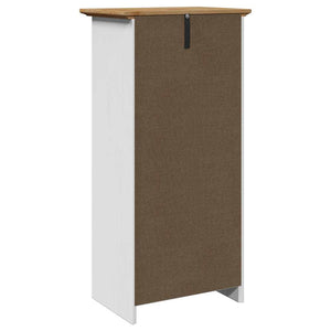 vidaXL Bathroom Cabinet BODO White and Brown 44x30x90 cm