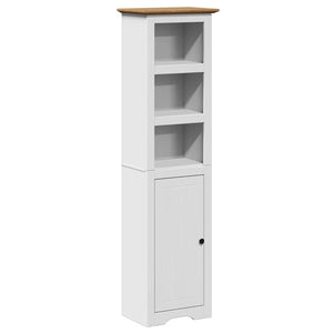 vidaXL Bathroom Cabinet BODO White and Brown 44x30x160 cm