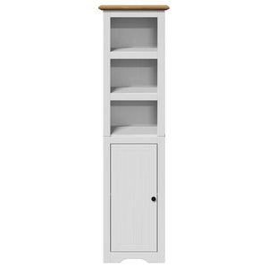 vidaXL Bathroom Cabinet BODO White and Brown 44x30x160 cm