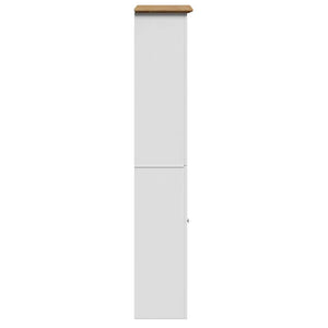 vidaXL Bathroom Cabinet BODO White and Brown 44x30x160 cm