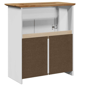 vidaXL Bathroom Sink Cabinet BODO White and Brown 70x35x80 cm