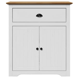 vidaXL Hallway Cabinet BODO White and Brown 80x35x90 cm