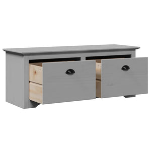 vidaXL Hallway Bench BODO Grey 114x40x45 cm