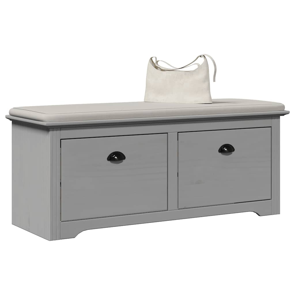 vidaXL Hallway Bench BODO Grey 114x40x45 cm