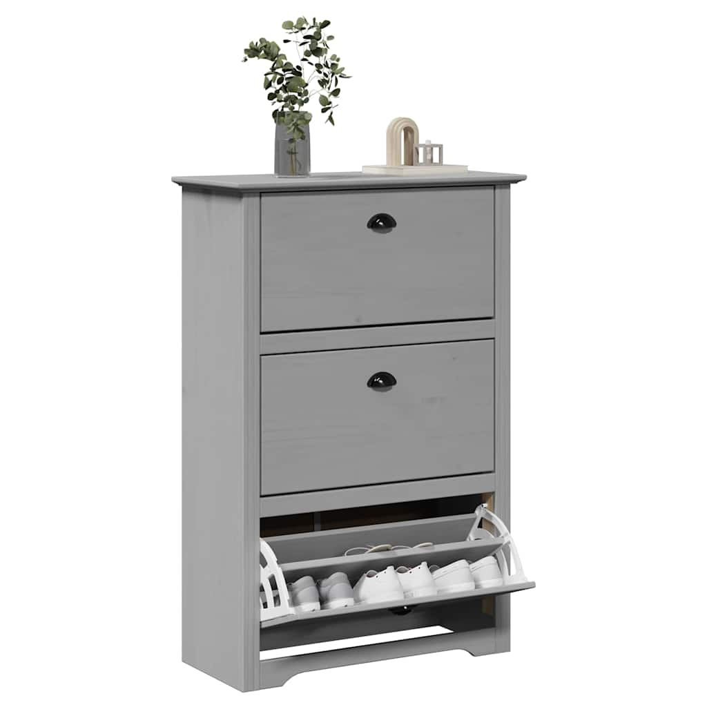 vidaXL Shoe Rack BODO Grey 80x35x118 cm