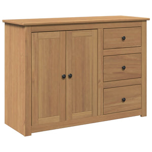 vidaXL Sideboard with Drawers Panama 112x40x80 cm Solid Wood Pine