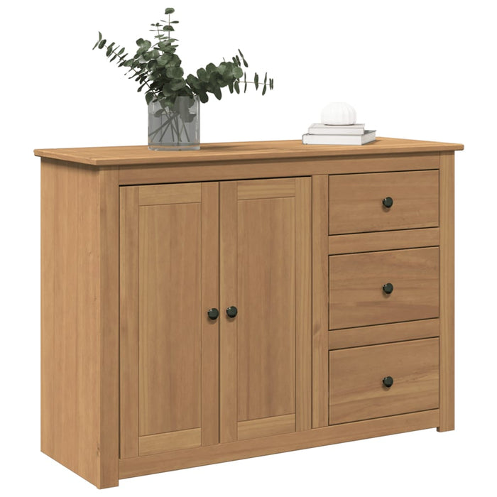 vidaXL Sideboard with Drawers Panama 112x40x80 cm Solid Wood Pine