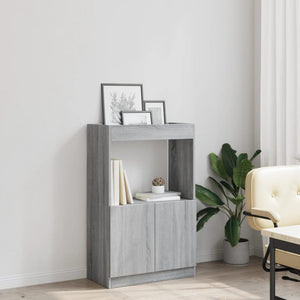 vidaXL Highboard Grey Sonoma 63x33x100 cm Engineered Wood