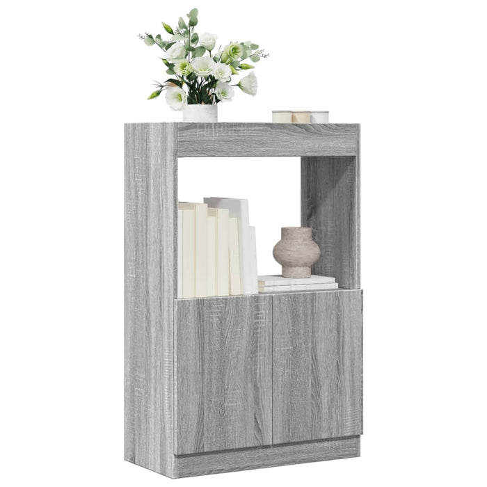 vidaXL Highboard Grey Sonoma 63x33x100 cm Engineered Wood