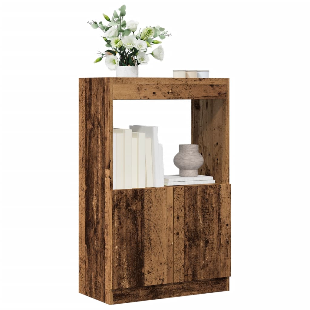 vidaXL Highboard Old Wood 63x33x100 cm Engineered Wood