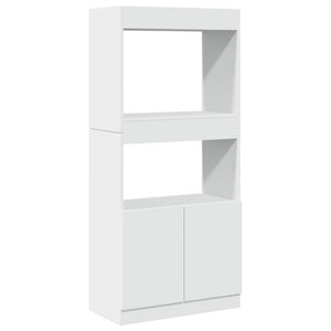 vidaXL Highboard White 63x33x140 cm Engineered Wood