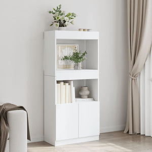 vidaXL Highboard White 63x33x140 cm Engineered Wood