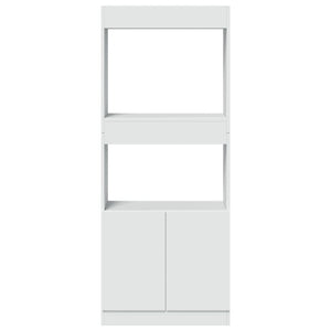 vidaXL Highboard White 63x33x140 cm Engineered Wood