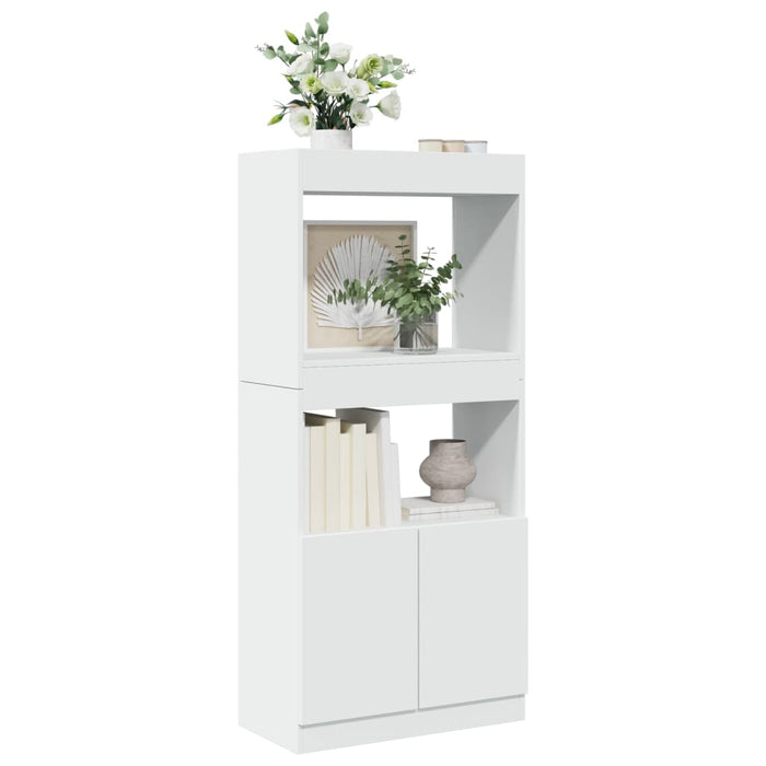 vidaXL Highboard White 63x33x140 cm Engineered Wood