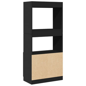 vidaXL Highboard Black 63x33x140 cm Engineered Wood