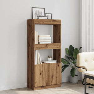 vidaXL Highboard Artisian Oak 63x33x140 cm Engineered Wood