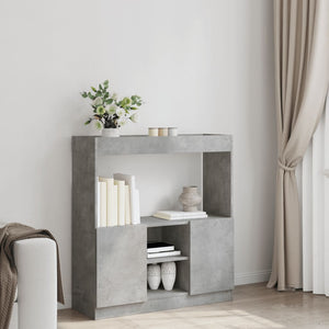 vidaXL Highboard Concrete Grey 92x33x100 cm Engineered Wood