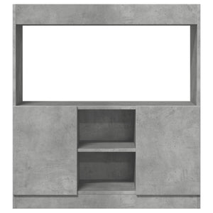 vidaXL Highboard Concrete Grey 92x33x100 cm Engineered Wood