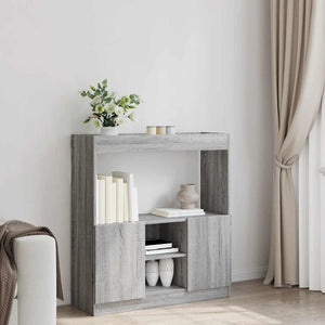 vidaXL Highboard Grey Sonoma 92x33x100 cm Engineered Wood