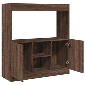 vidaXL Highboard Brown Oak 92x33x100 cm Engineered Wood