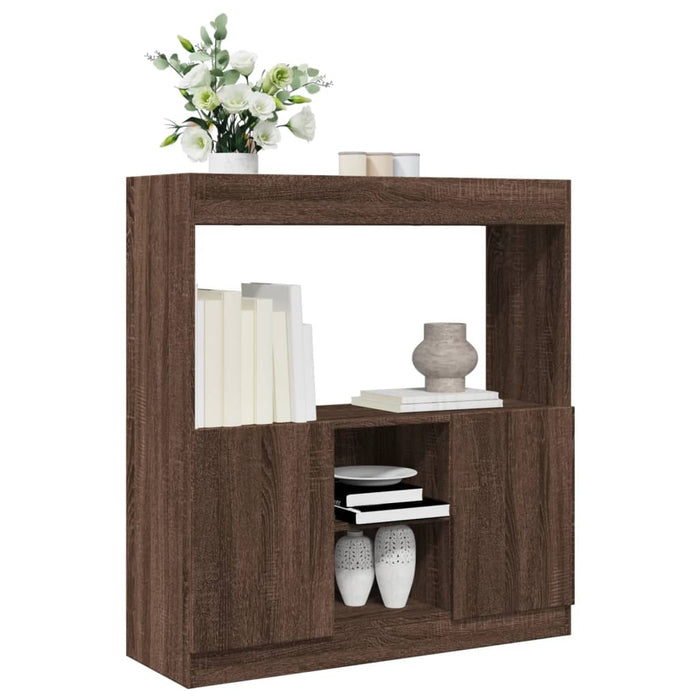 vidaXL Highboard Brown Oak 92x33x100 cm Engineered Wood