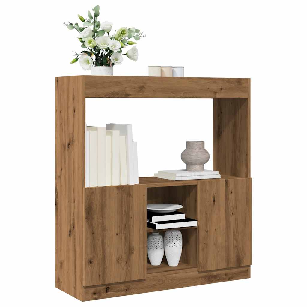 vidaXL Highboard Artisian Oak 92x33x100 cm Engineered Wood