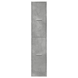 vidaXL Apothecary Cabinet Concrete Grey 30x41x144.5 cm Engineered Wood