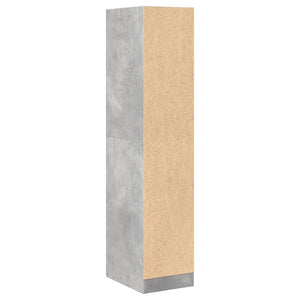 vidaXL Apothecary Cabinet Concrete Grey 30x41x144.5 cm Engineered Wood