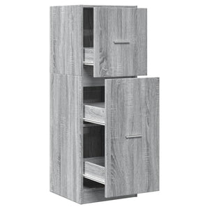 vidaXL Apothecary Cabinet Grey Sonoma 40x41x118 cm Engineered Wood