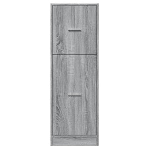 vidaXL Apothecary Cabinet Grey Sonoma 40x41x118 cm Engineered Wood