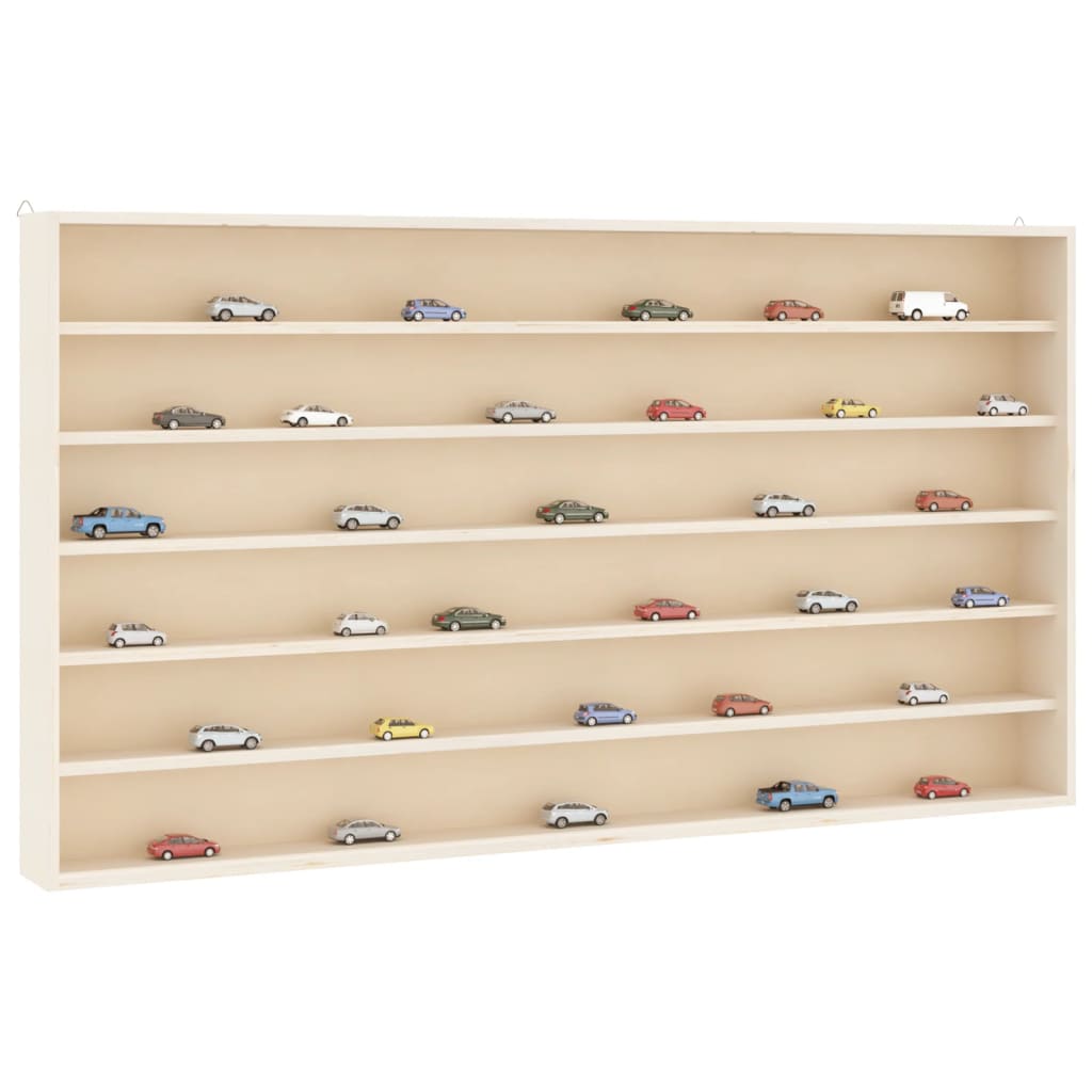 vidaXL Wall Display Cabinet with 6 Shelves 80x8.5x55 cm