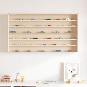 vidaXL Wall Display Cabinet with 6 Shelves 100x8.5x55 cm