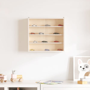 vidaXL Wooden Collector's Display Case with Doors 40x8.5x37cm