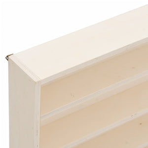 vidaXL Wooden Collector's Display Case with Doors 40x8.5x37cm