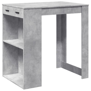 vidaXL Bar Table Concrete Grey 102x70x103.5 cm Engineered Wood