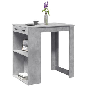 vidaXL Bar Table Concrete Grey 102x70x103.5 cm Engineered Wood