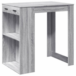 vidaXL Bar Table Grey Sonoma 102x70x103.5 cm Engineered Wood