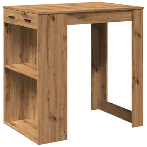 vidaXL Bar Table Artisian Oak 102x70x103.5 cm Engineered Wood