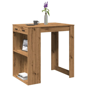 vidaXL Bar Table Artisian Oak 102x70x103.5 cm Engineered Wood